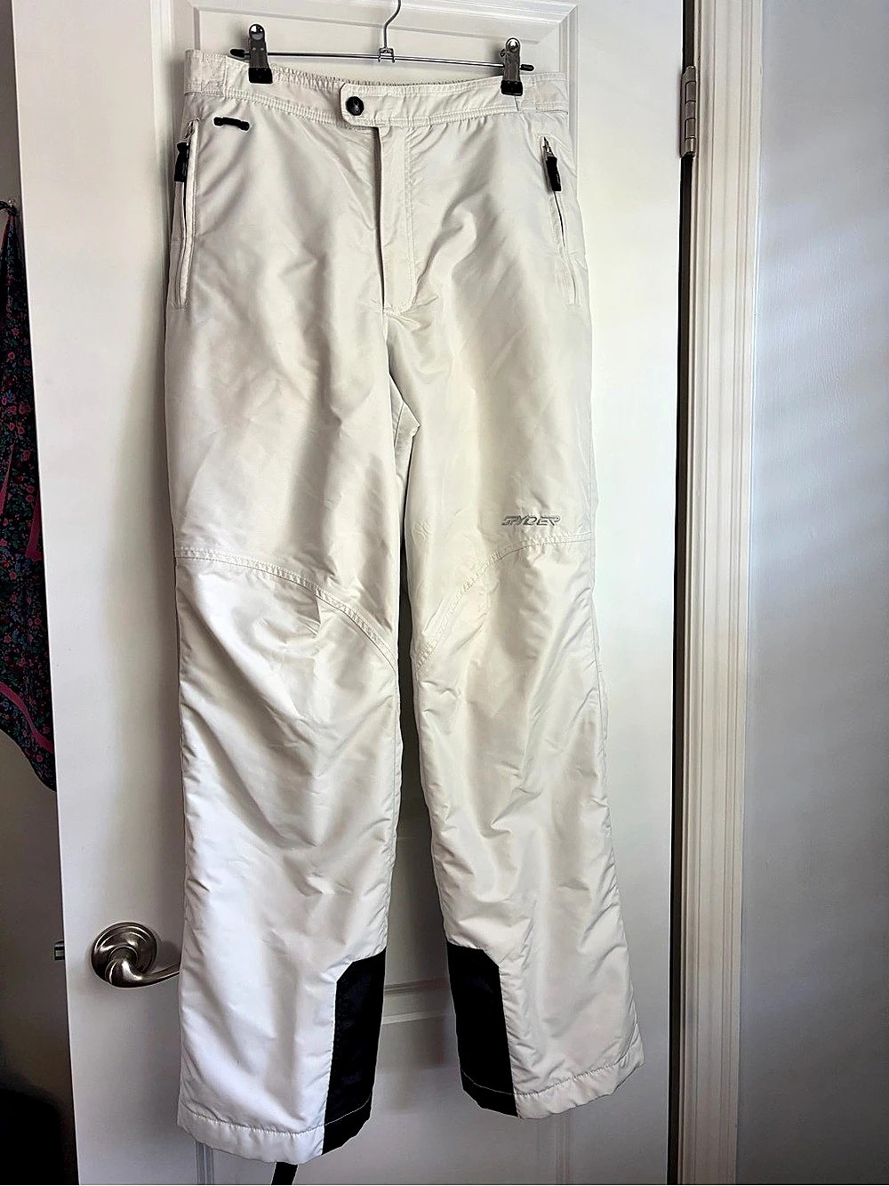 Spyder Xscap Insulated Ski Snow Pants White & Black Women’s size 12
